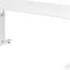 Hammerbacher Express Q VOS Hoogteverstelbaar Bureau Rechthoekig Wit C-Voet 1.400 (B) x 672 (D) x 850 (H) mm Spaanplaat, Staal