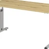 Hammerbacher Express Q VOS Hoogteverstelbaar Bureau Rechthoekig Eiken C-Voet 1.400 (B) x 672 (D) x 850 (H) mm Spaanplaat, Staal