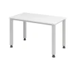 Hammerbacher Express Q VQS Hoogteverstelbaar Bureau Rechthoekig Wit 4 metalen poten 1.200 (B) x 672 (D) x 810 (H) mm Spaanplaat, Staal