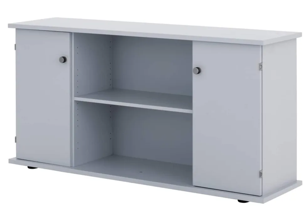 Hammerbacher Future Wandkast Gemelamineerde spaanplaat 1 Plank 1.660 x 440 x 840 mm Grijs