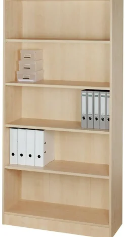 Hammerbacher Gemelamineerde spaanplaat Boekenkast 4 Planken 1.000 x 400 x 2.004 mm Bruin Ahorn