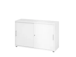 Hammerbacher Kast 2 Planken Afsluitbaar Wit