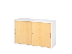 Hammerbacher Kast 2 Planken Afsluitbaar Wit