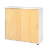 Hammerbacher Kast 4 Planken Afsluitbaar Wit
