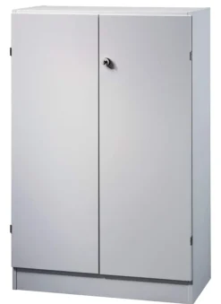 Hammerbacher Matrix Archiefkast MDF (Medium-density fibreboard), Spaanplaat 2 Planken Afsluitbaar 800 x 420 x 1.270 mm Grijs