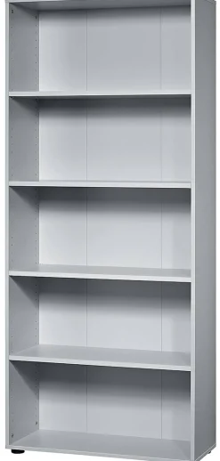 Hammerbacher Matrix Gemelamineerde spaanplaat Archiefkast 4 Planken 800 x 330 x 1.880 mm Grijs