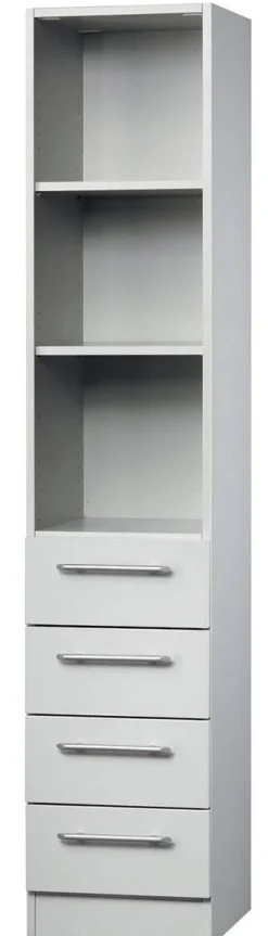 Hammerbacher Matrix Gemelamineerde spaanplaat Archiefkast 2 Planken 406 x 420 x 2.004 mm Grijs