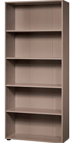Hammerbacher Matrix Gemelamineerde spaanplaat Boekenkast 4 Planken 800 x 330 x 1.880 mm Bruin Walnoot