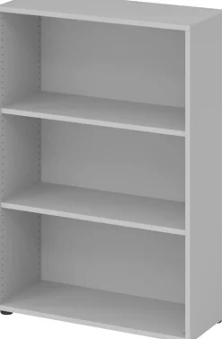 Hammerbacher Matrix Gemelamineerde spaanplaat Boekenkast 2 Planken 800 x 330 x 1.144 mm Grijs