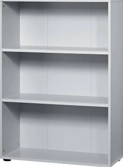 Hammerbacher Matrix Gemelamineerde spaanplaat Boekenkast 2 Planken 800 x 330 x 1.144 mm Grijs