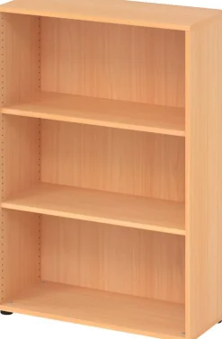 Hammerbacher Matrix Gemelamineerde spaanplaat Boekenkast 2 Planken 800 x 330 x 1.144 mm Bruin Beuken