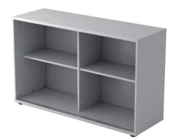 Hammerbacher Matrix Schuifdeurenkast Gemelamineerde spaanplaat 1 Plank 1.200 x 400 x 748 mm Grijs