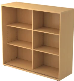 Hammerbacher Matrix Schuifdeurenkast Gemelamineerde spaanplaat 2 Planken 1.200 x 400 x 1.100 mm Beuken Bruin