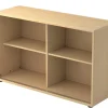 Hammerbacher Matrix Schuifdeurenkast Gemelamineerde spaanplaat 1 Plank 1.200 x 400 x 748 mm Ahorn Bruin