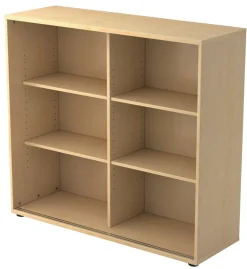 Hammerbacher Matrix Schuifdeurenkast Gemelamineerde spaanplaat 2 Planken 1.200 x 400 x 1.100 mm Ahorn Bruin