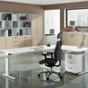 Hammerbacher Matrix VOS Hoogteverstelbaar Hoekbureau Beuken C-Voet 2.000 (B) x 1.200 (D) x 850 (H) mm Spaanplaat, Staal