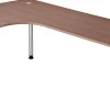 Hammerbacher Matrix VOS Hoogteverstelbaar Hoekbureau Walnoot C-Voet 2.000 (B) x 1.200 (D) x 850 (H) mm Spaanplaat, Staal
