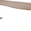 Hammerbacher Matrix VOS Hoogteverstelbaar Bureau Niervormig Walnoot C-Voet 1.800 (B) x 1.000 (D) x 850 (H) mm Spaanplaat, Staal