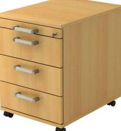 Hammerbacher Mobiel ladeblok 4 lades 428 x 580 x 590 mm Beuken