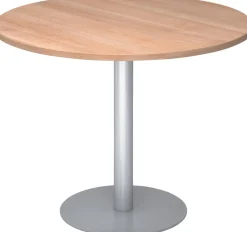 Hammerbacher Pilaartafel Walnoot, zilver Gemelamineerde spaanplaat STF10 1.000 x 745 mm
