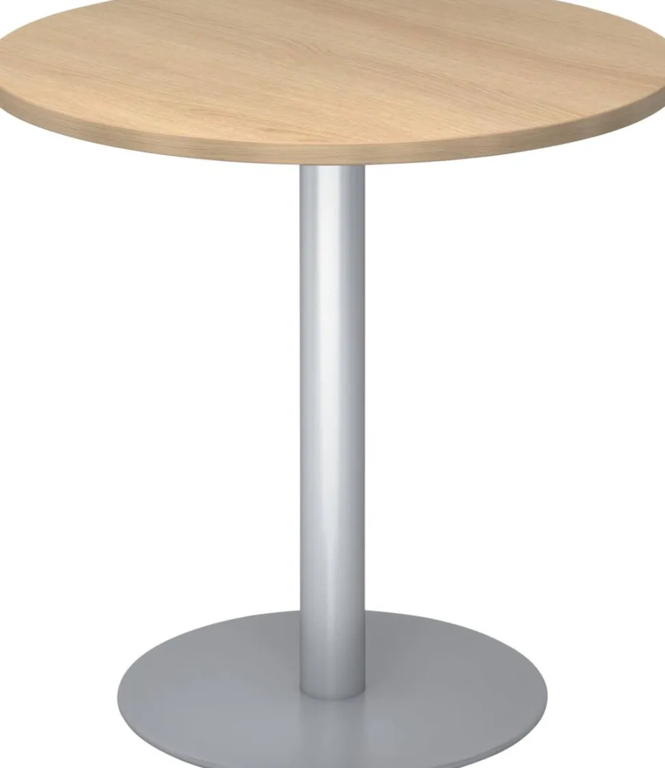 Hammerbacher Pilaartafel STF08 Eiken, zilver