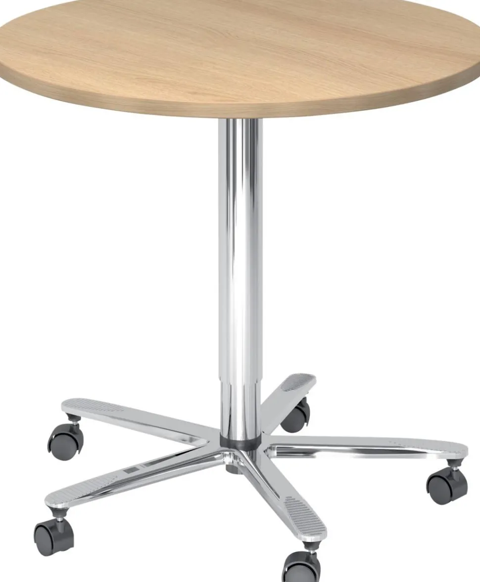Hammerbacher Pilaartafel VST08/E/C Eiken, zilver