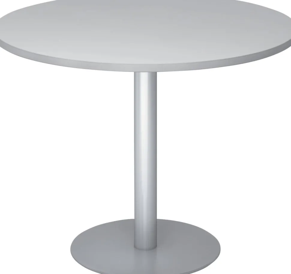 Hammerbacher Pilaartafel Grijs, zilver Gemelamineerde spaanplaat STF10 1.000 x 745 mm