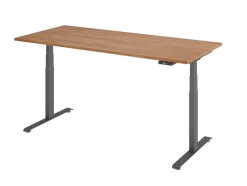 Hammerbacher Rechthoekig Zit-sta-bureau 1.800 x 800 x 1.295 x 645 - 1.295 Hout, Metaal Bruin