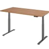 Hammerbacher Rechthoekig Zit-sta-bureau 1.600 x 800 x 1.295 x 645 - 1.295 Hout, Metaal Bruin