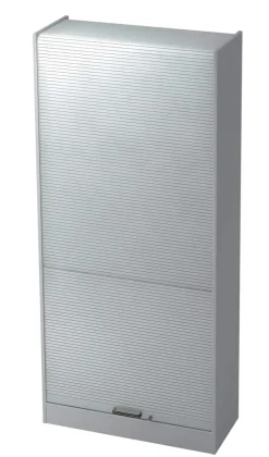 Hammerbacher Roldeurkast SET90 Grijs, zilver 900 x 400 x 2.004 mm