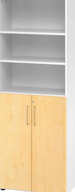 Hammerbacher Schrank 5 Planken Wit Ahorn