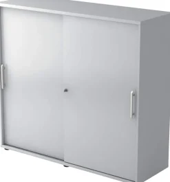 Hammerbacher Schuifdeurkast 1735S RE Lichtgrijs 1.200 x 400 x 1.100 mm