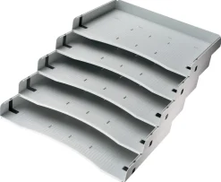 Hammerbacher Schuine schappen voor ladeblok Grijs 327 x 212 x 33 mm