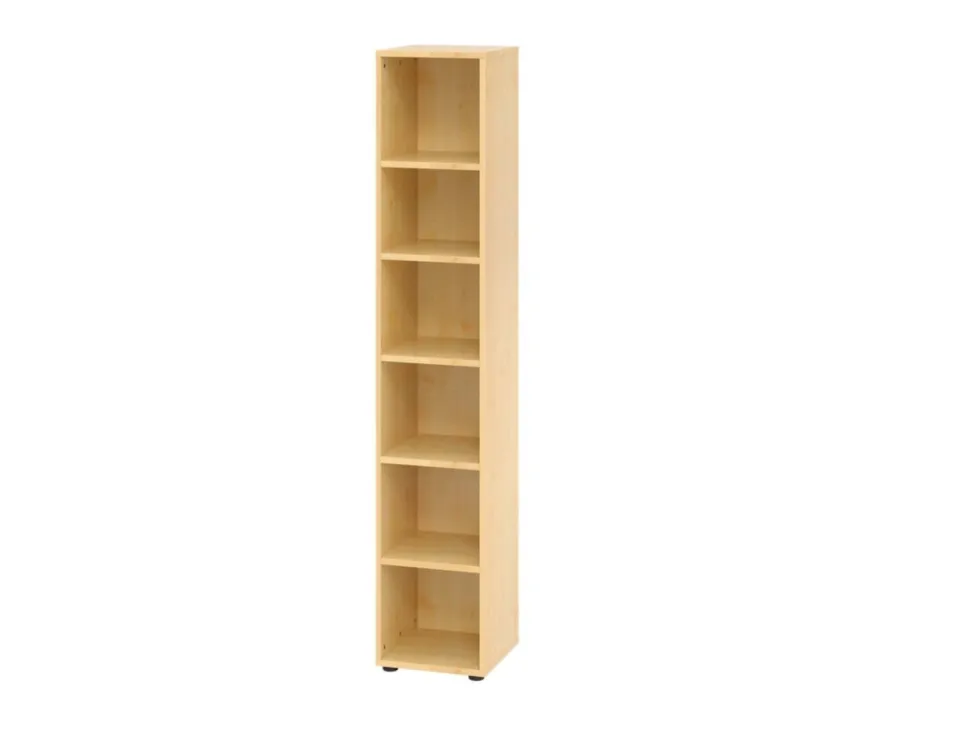 Hammerbacher Spaanplaat Boekenkast 5 Planken Bruin Ahorn