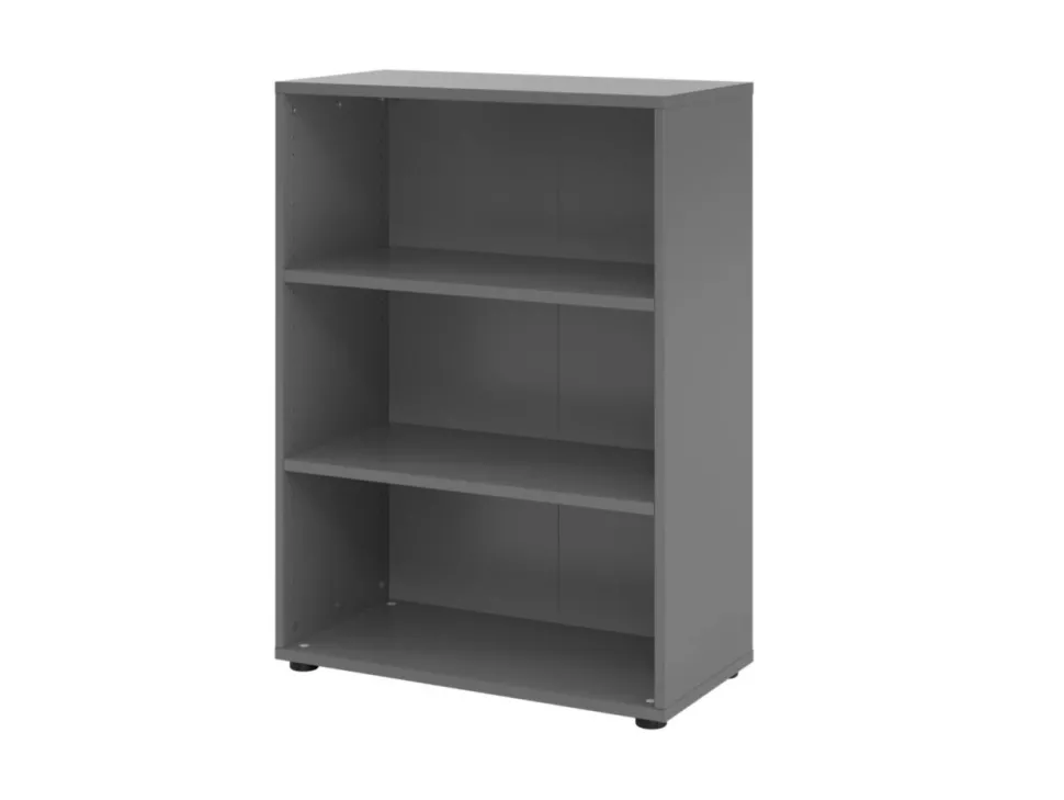 Hammerbacher Spaanplaat Boekenkast 2 Planken Grijs