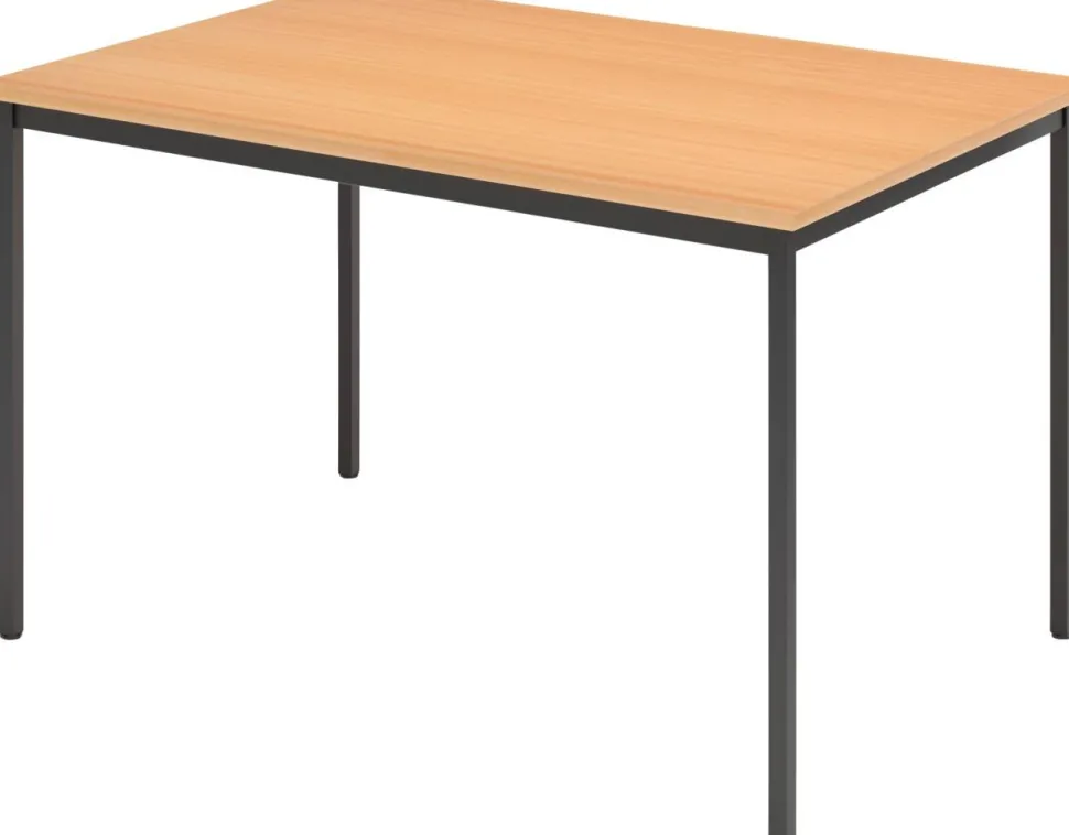 Hammerbacher Tafel Beuken, zwart 120 x 72 x 80 cm