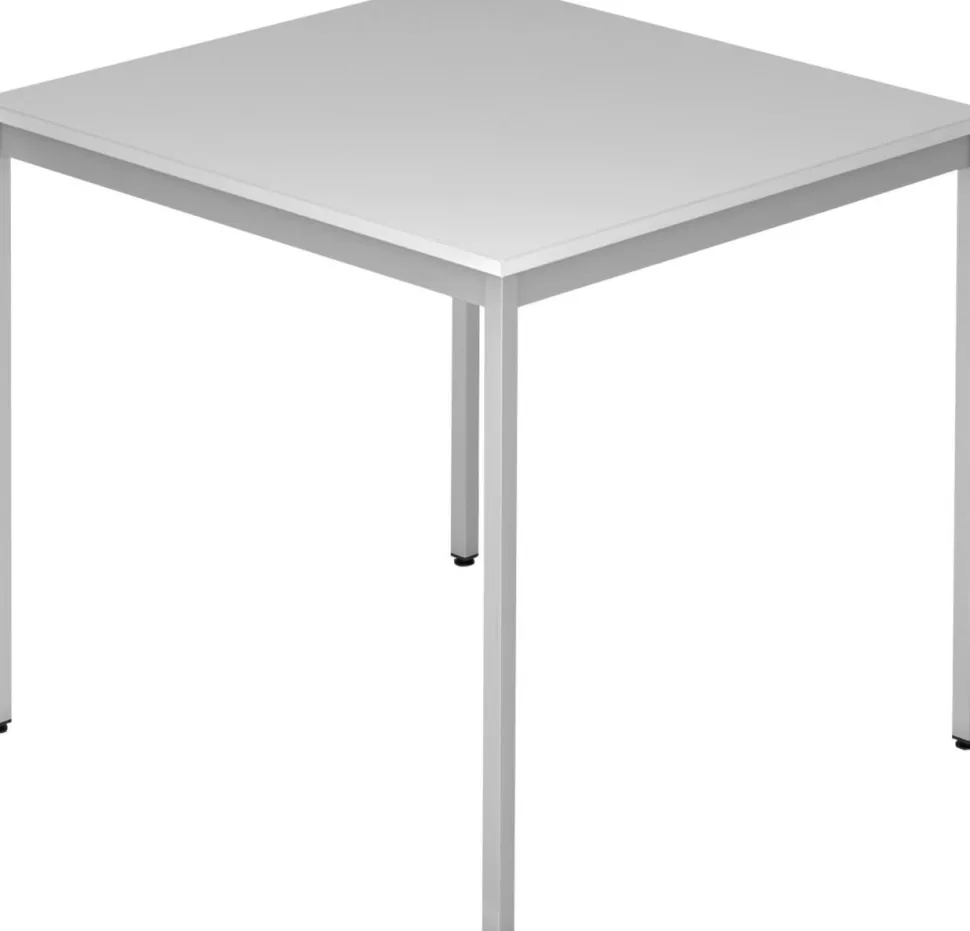 Hammerbacher Tafel Grijs Gemelamineerd spaanplaat VS08/5 800 x 800 x 720 mm