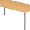 Hammerbacher Vergadertafel KT22C/6 Beuken Gemelamineerde spaanplaat Zilver 2.200 x 1.050 x 740 mm