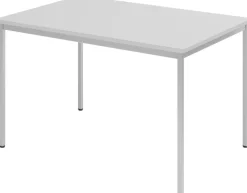 Hammerbacher vergadertafel lichtgrijs metaal spaanplaat lichtgrijs 800 x 720 x 1.200 mm