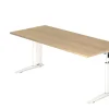 Hammerbacher VUS Hoogteverstelbaar Bureau Rechthoekig Eiken C-Voet 1,800 (B) x 800 (D) x 860 (H) mm Spaanplaat, Staal