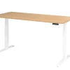 Hammerbacher VXDKB Elektrisch hoogteverstelbaar Zit-sta-bureau Eiken C-Voet 1.800 (B) x 800 (D) x 1.290 (H) mm Spaanplaat, Staal
