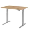 Hammerbacher VXDKB Elektrisch hoogteverstelbaar Zit-sta-bureau Eiken C-Voet 1.200 (B) x 800 (D) x 1.290 (H) mm Spaanplaat, Staal