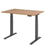 Hammerbacher VXDKB Elektrisch hoogteverstelbaar Zit-sta-bureau Walnoot C-Voet 1.200 (B) x 800 (D) x 1.290 (H) mm Spaanplaat, Staal