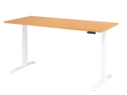 Hammerbacher VXDKB Elektrisch hoogteverstelbaar Zit-sta-bureau Beuken C-Voet 1.800 (B) x 800 (D) x 1.290 (H) mm Spaanplaat, Staal