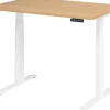 Hammerbacher VXDKB Elektrisch hoogteverstelbaar Zit-sta-bureau Eiken C-Voet 1.200 (B) x 800 (D) x 1.290 (H) mm Spaanplaat, Staal
