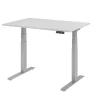 Hammerbacher VXDKB Elektrisch hoogteverstelbaar Zit-sta-bureau Grijs C-Voet 1.200 (B) x 800 (D) x 1.290 (H) mm Spaanplaat, Staal