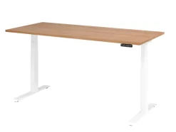 Hammerbacher VXDKB Elektrisch hoogteverstelbaar Zit-sta-bureau Walnoot C-Voet 1.800 (B) x 800 (D) x 1.290 (H) mm Spaanplaat, Staal