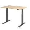 Hammerbacher VXDKB Elektrisch hoogteverstelbaar Zit-sta-bureau Eiken C-Voet 1.200 (B) x 800 (D) x 1.290 (H) mm Spaanplaat, Staal