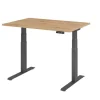 Hammerbacher VXDKB Elektrisch hoogteverstelbaar Zit-sta-bureau Eiken C-Voet 1.200 (B) x 800 (D) x 1.290 (H) mm Spaanplaat, Staal