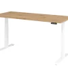Hammerbacher VXDKB Elektrisch hoogteverstelbaar Zit-sta-bureau Eiken C-Voet 1.800 (B) x 800 (D) x 1.290 (H) mm Spaanplaat, Staal